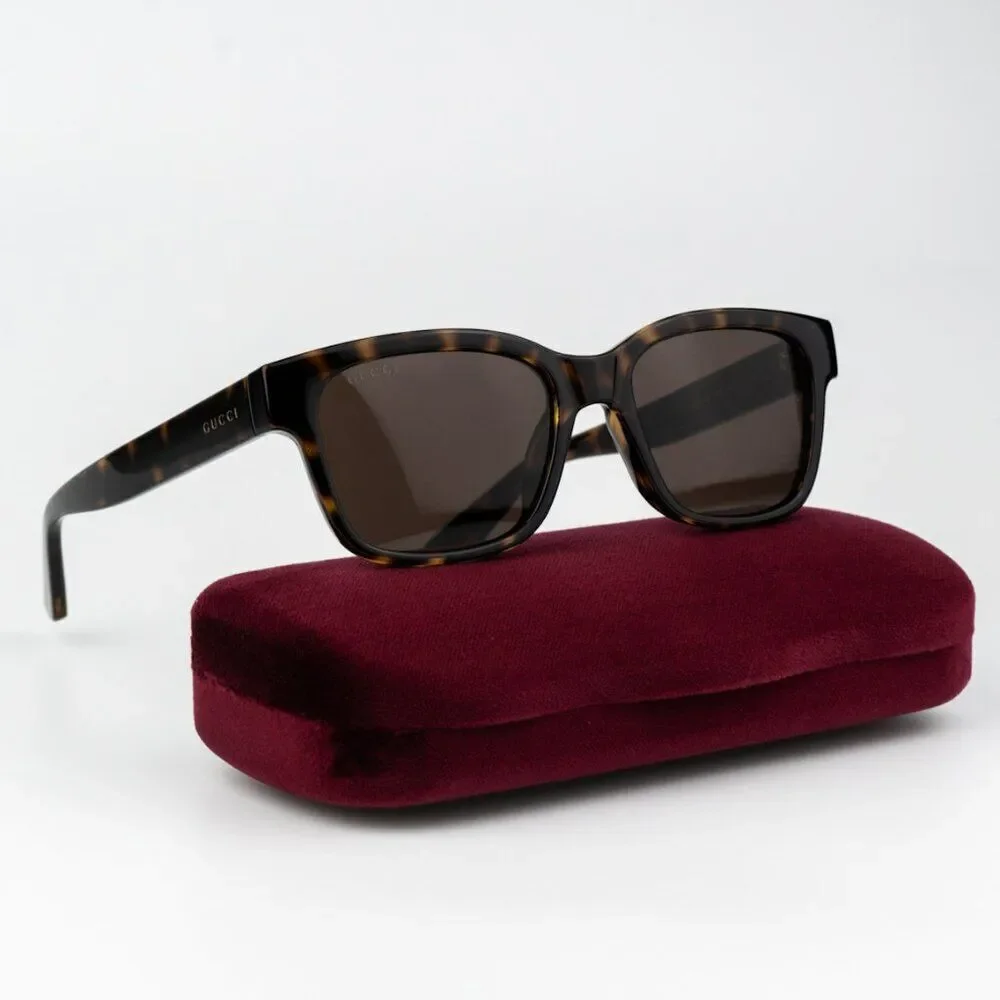 NEW Gucci GG1716S 002 Havana Brown Square Unisex Sunglasses